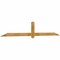 Ekena Millwork Eugene Rough Sawn Timber Gable Bracket, Western Red Cedar, 108"W x 18"H x 2"D x 4"F, 4/12 Pitch GBW108X18X0204EUG00RWR - alternate 3